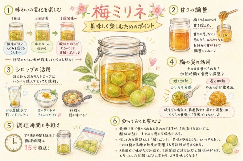 梅ミリネを美味しく楽しむためのポイント